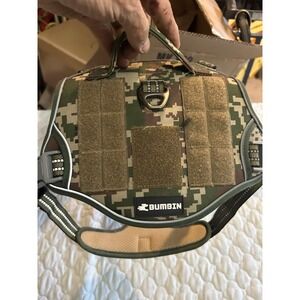 BUMBIN Tactical Dog Harness for Medium Dogs TIK Tok No Pull Forest Camo Dog